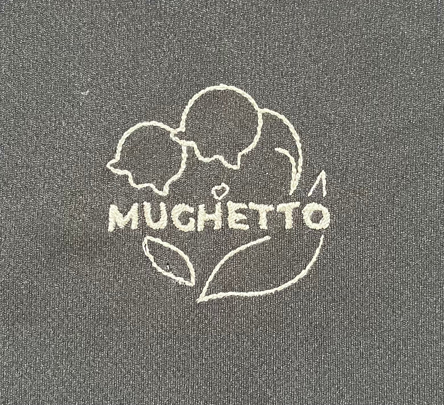 【初回モニター限定】［プレミアム刺繍・MUGHETTO]アクティブドライTシャツ  - ブラック