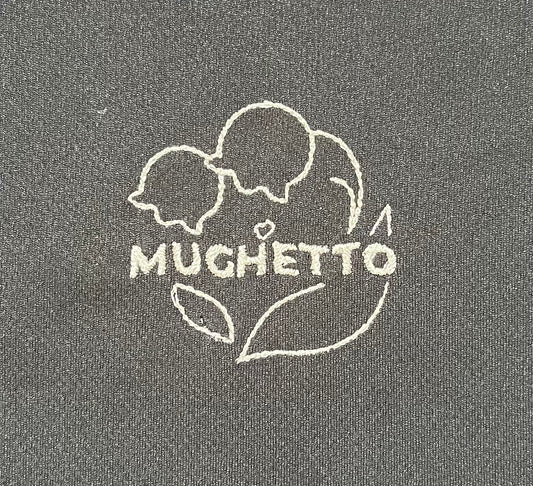 【初回モニター限定】［プレミアム刺繍・MUGHETTO]アクティブドライTシャツ  - ブラック